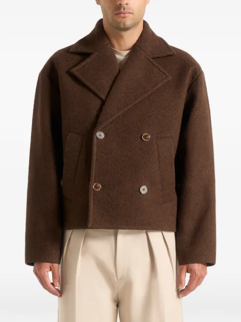 Manière De Voir Mika -  double breasted jacket - brown