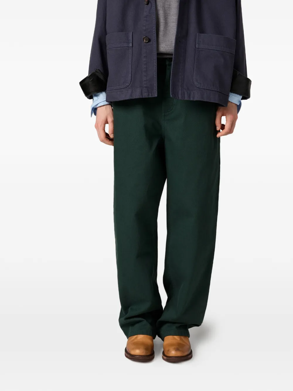 Miu Leren muiltjes met gesp Bruin