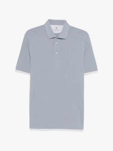 Brunello Cucinelli buttoned short-sleeve polo shirt