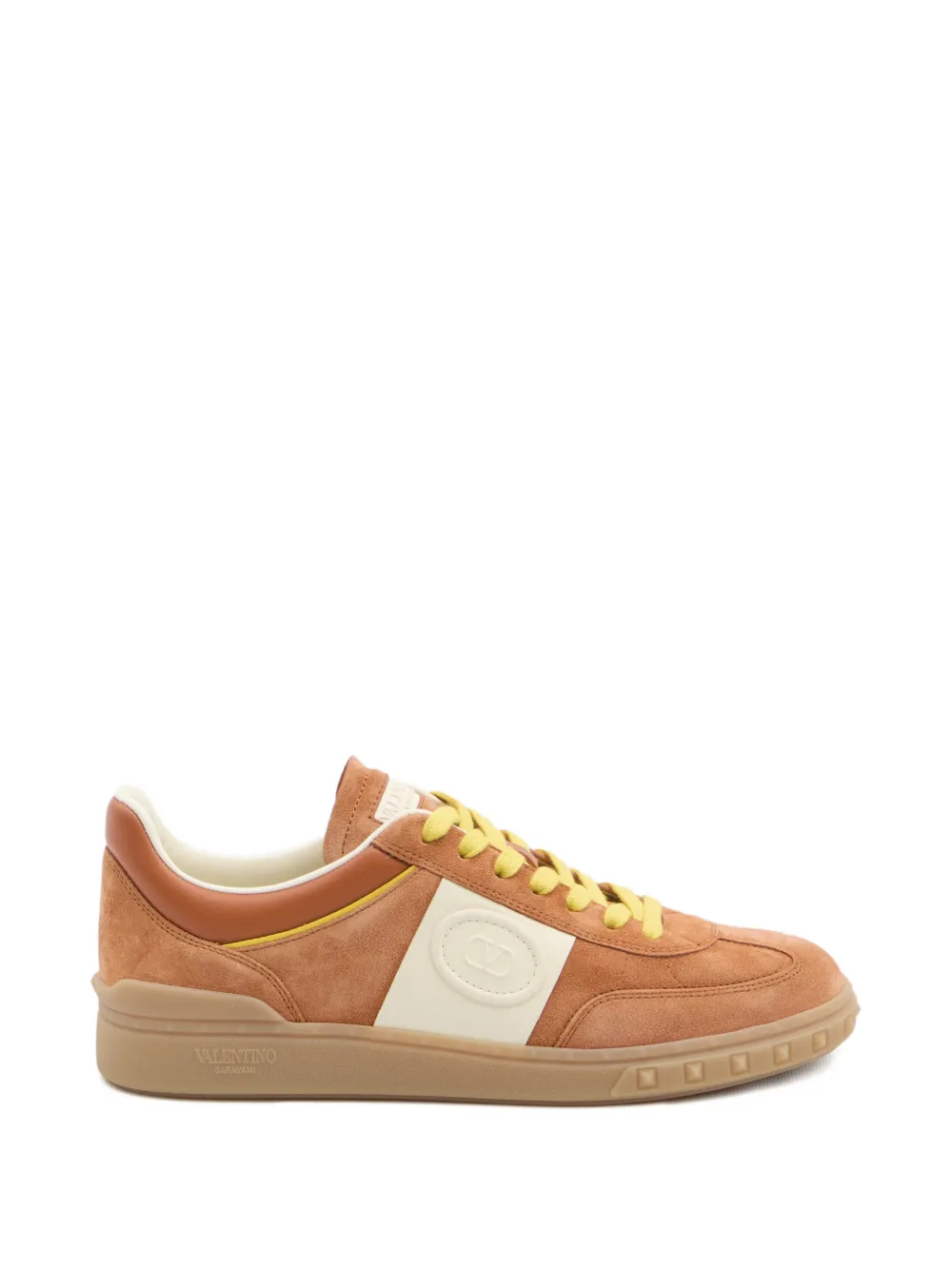 Valentino Garavani suede lace-up upvillage sneakers - Marrone