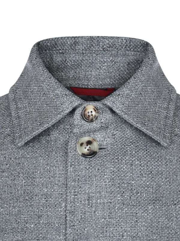 Brunello Cucinelli Buttoned Jacket | Grey | FARFETCH JO