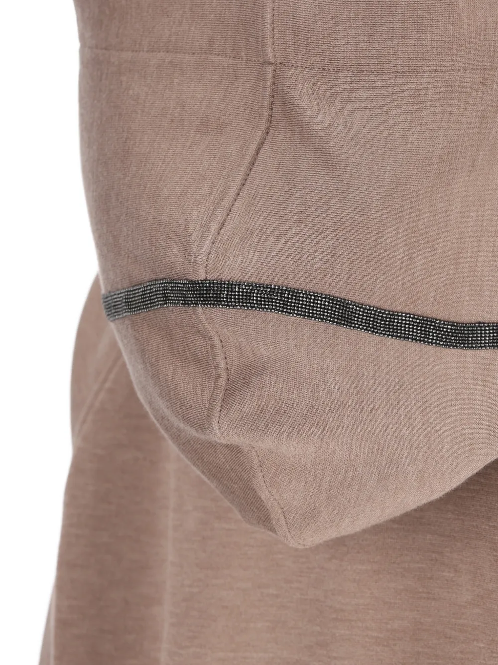 Brunello Cucinelli Gestreepte hoodie Beige