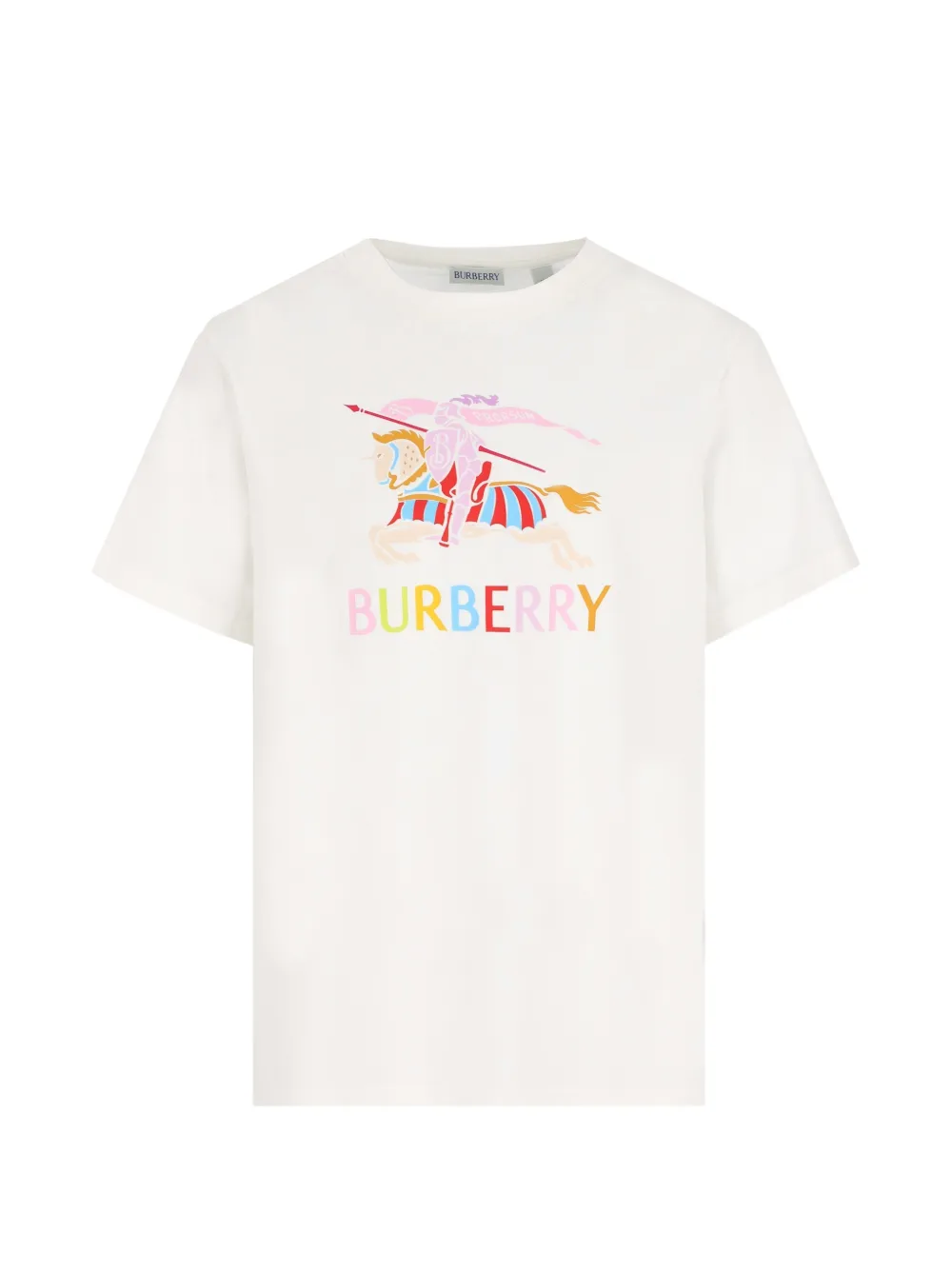 Burberry Kids logo graphic T-shirt - Bianco