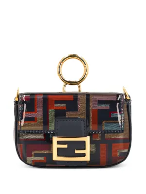 FENDI バゲット バッグチャーム ナノ | ブルー | FARFETCH JP