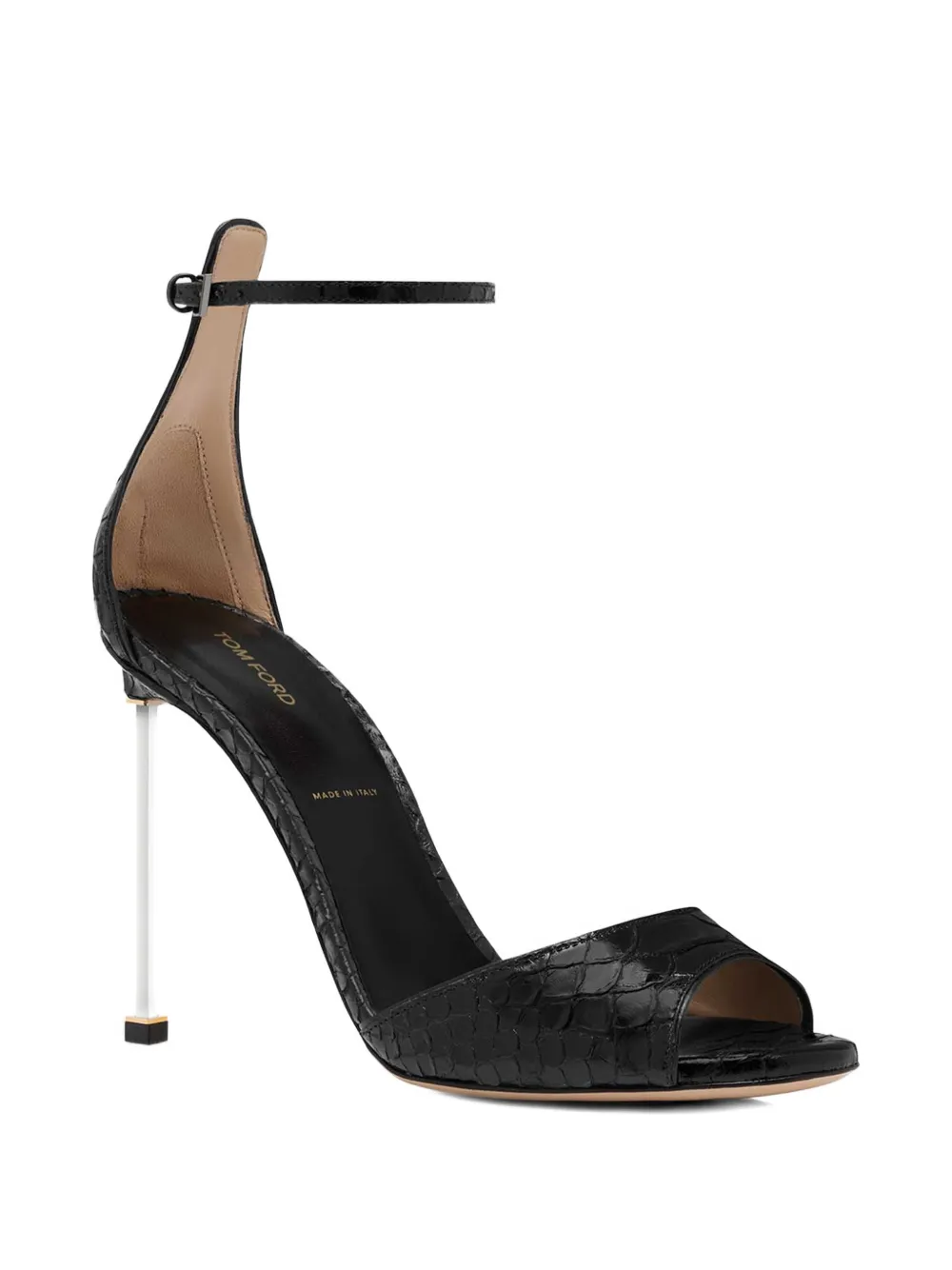 TOM FORD ankle strap heeled sandals Zwart
