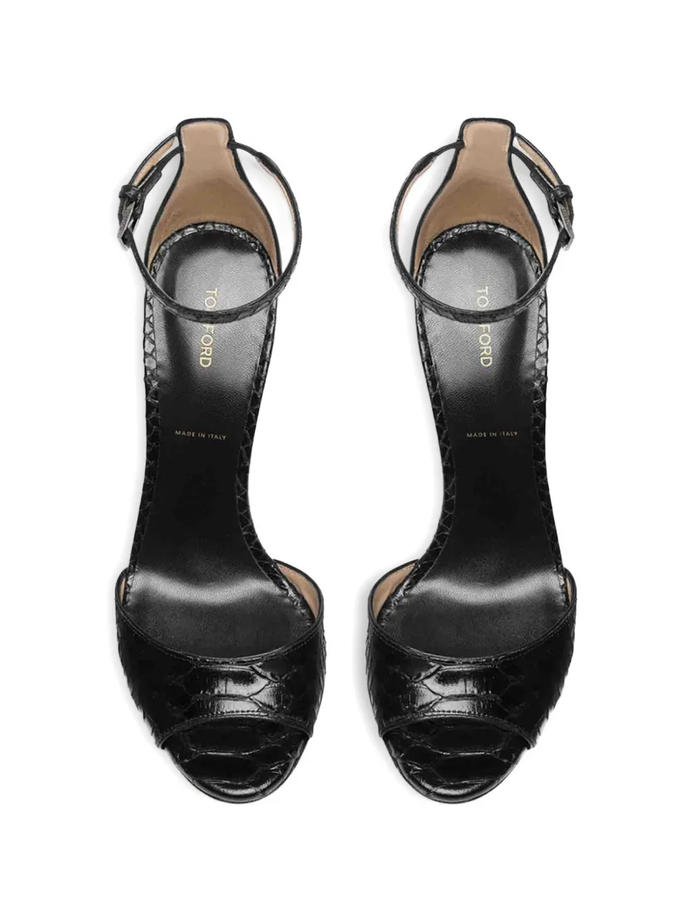 TOM FORD ankle strap heeled sandals Zwart