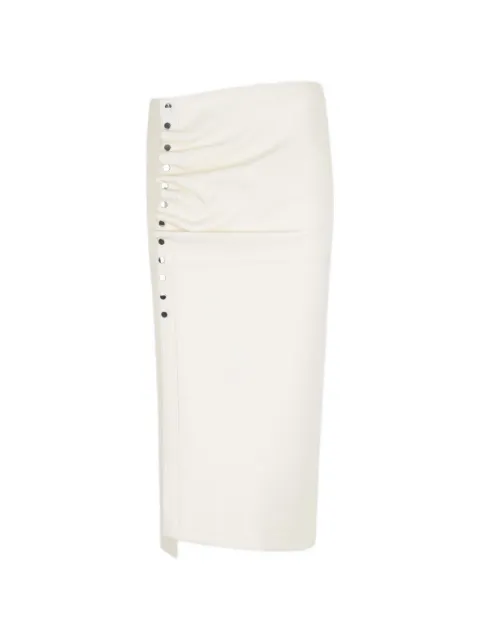 Rabanne — ruffled buttoned midi skirt