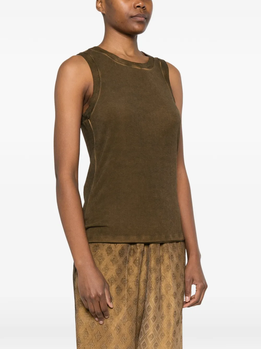  Uma Wang Round-neck Top - Brown 