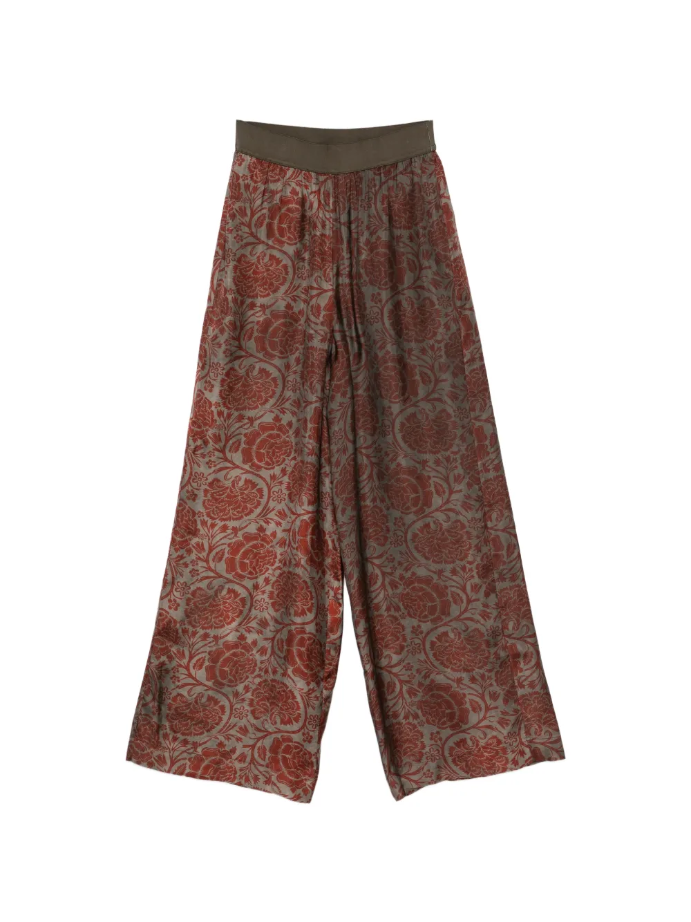 Uma Wang floral-print palazzo pants - Rosso