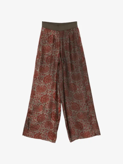 Uma Wang pantalones palazzo con estampado floral