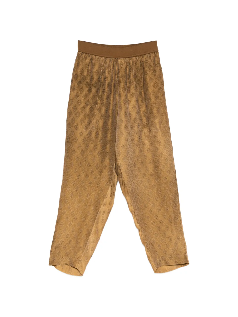 Uma Wang diamond-pattern trousers - Marrone