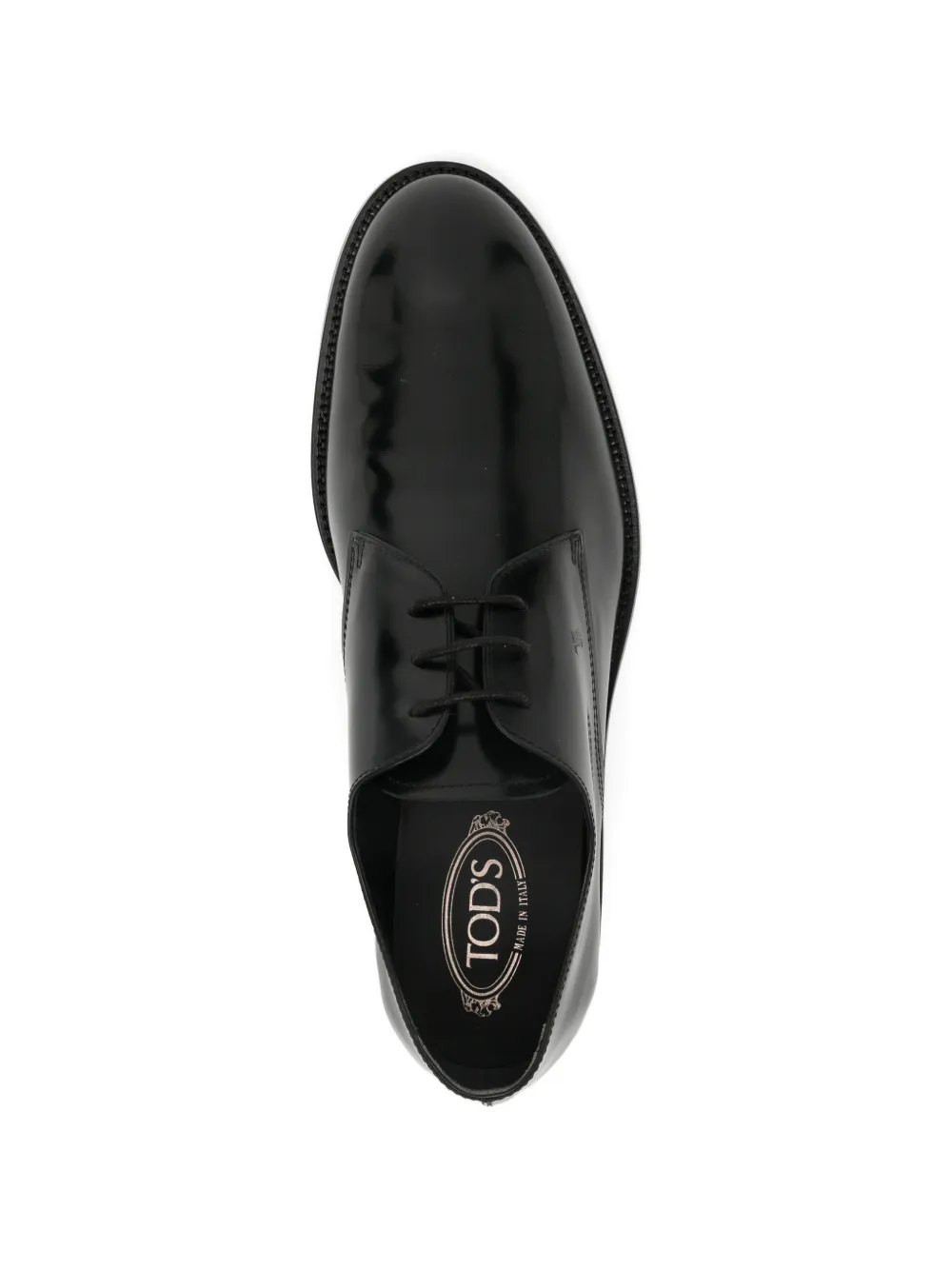 Tod's Leren derby schoenen Zwart