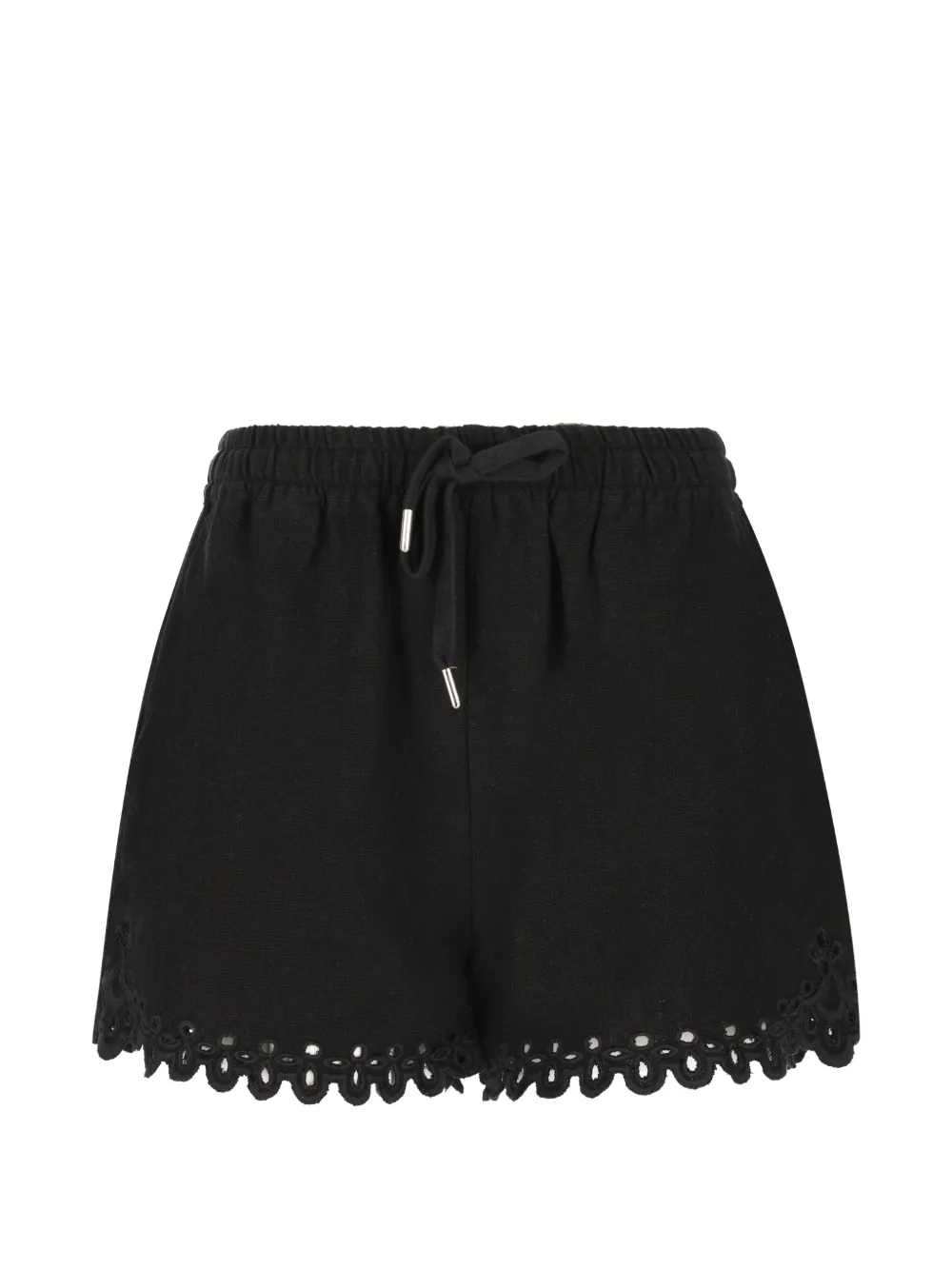 ISABEL MARANT Balyme broderie-anglaise shorts - Nero