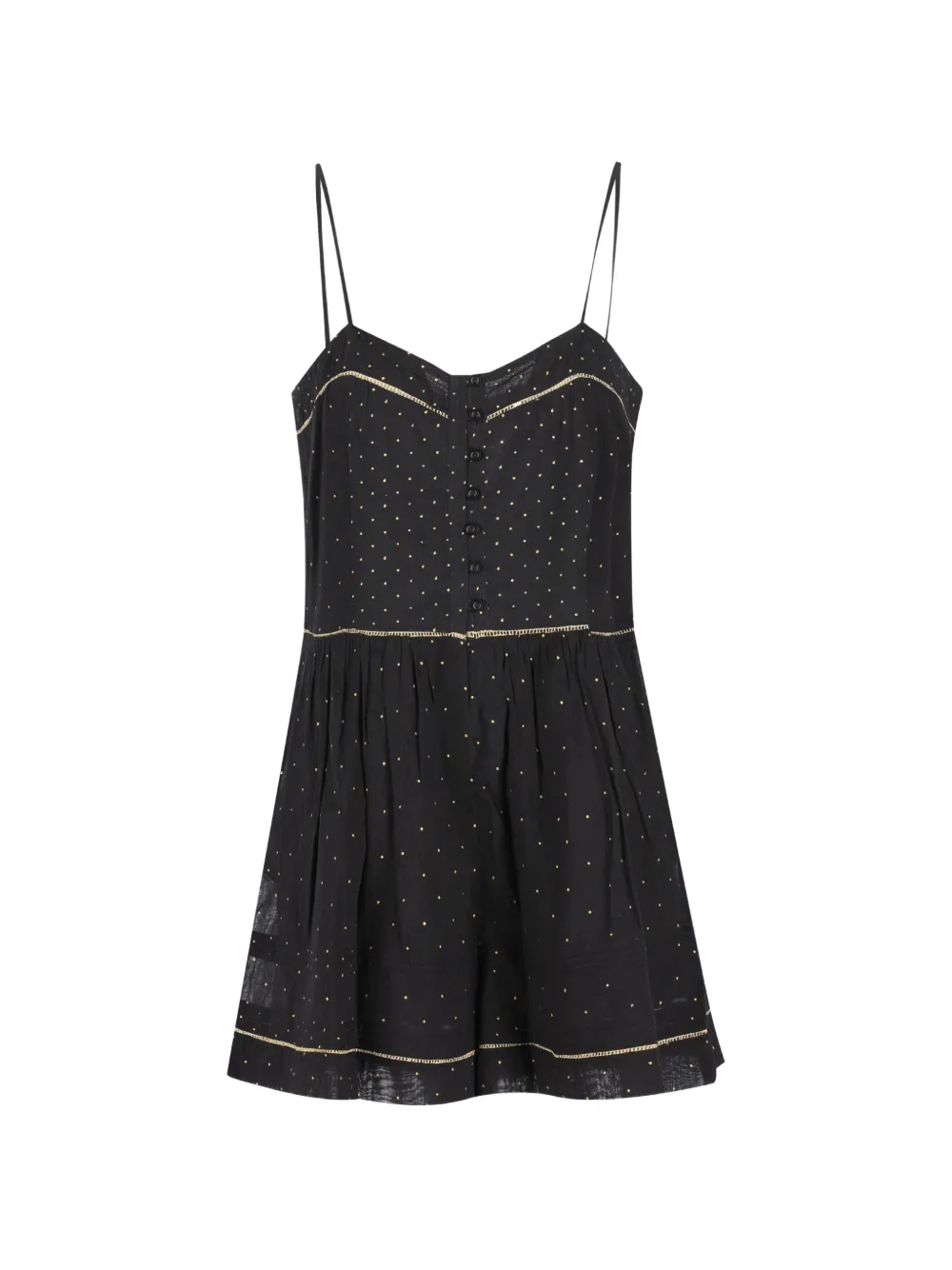 ISABEL MARANT Vickie polka-dot romper - Nero