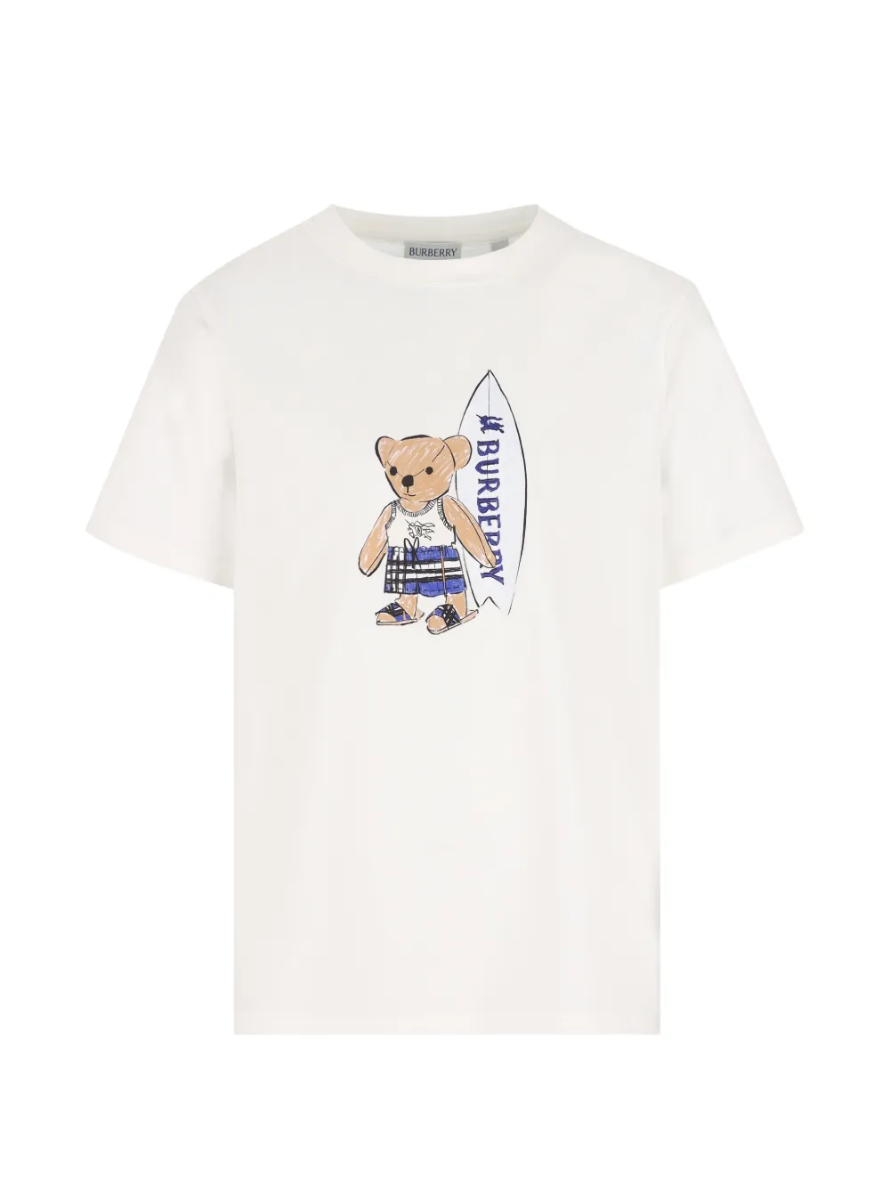 Burberry Kids bear graphic T-shirt - Bianco