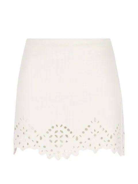 ISABEL MARANT eyelet-detail mini skirt