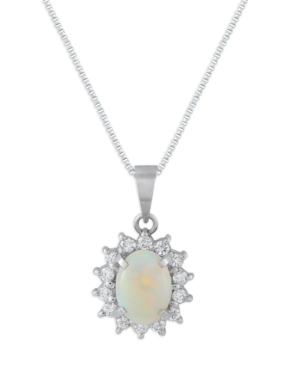 LB Exclusive opal and diamond necklace - Argento