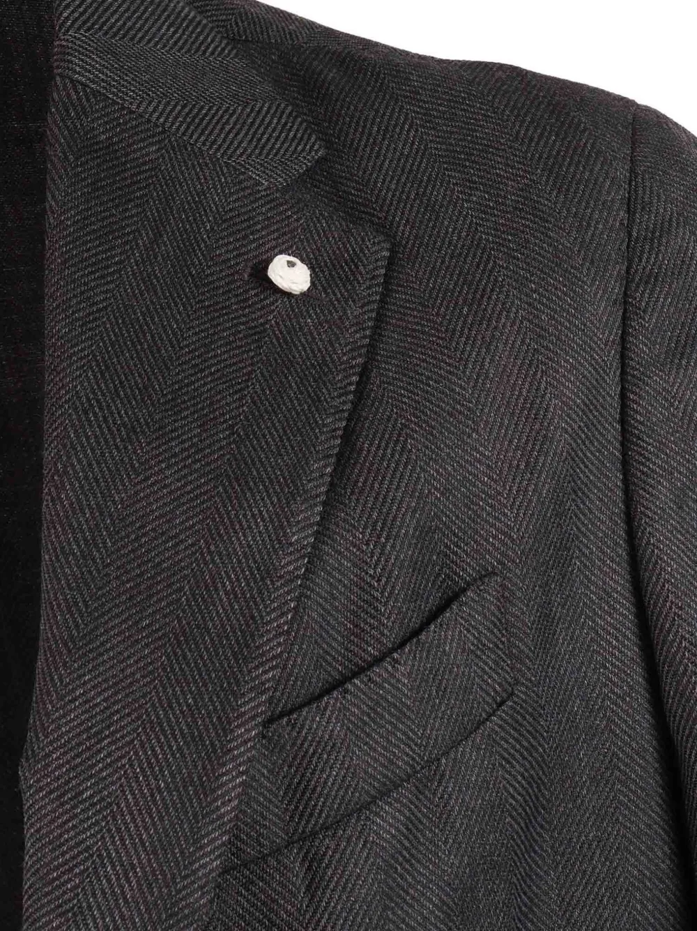  Brando Peak Lapel Jacket - Grey 