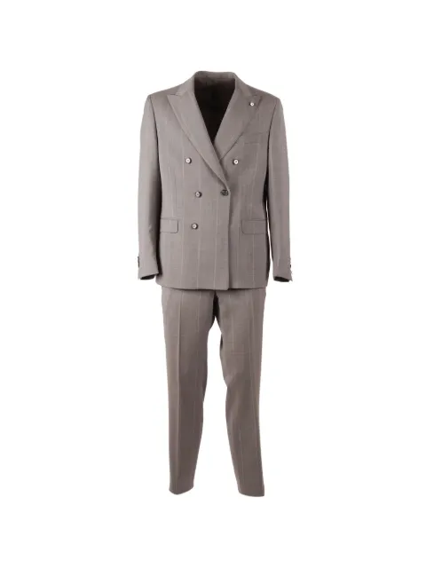 BRANDO double-breasted pinstripe suit