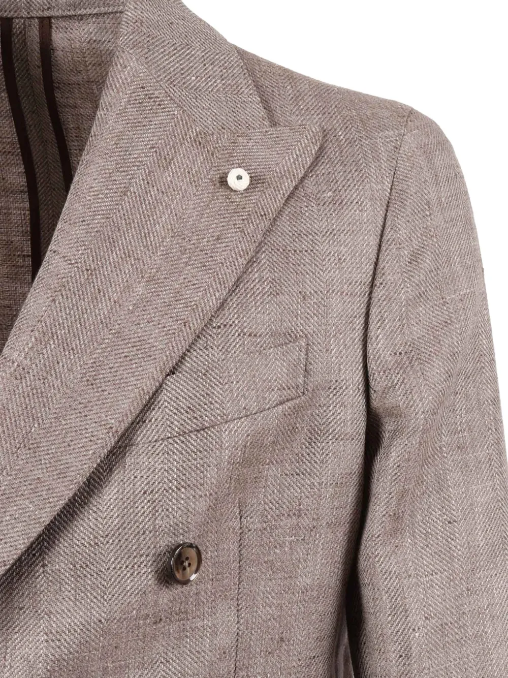  Brando Double-breasted Blazer - Neutrals 