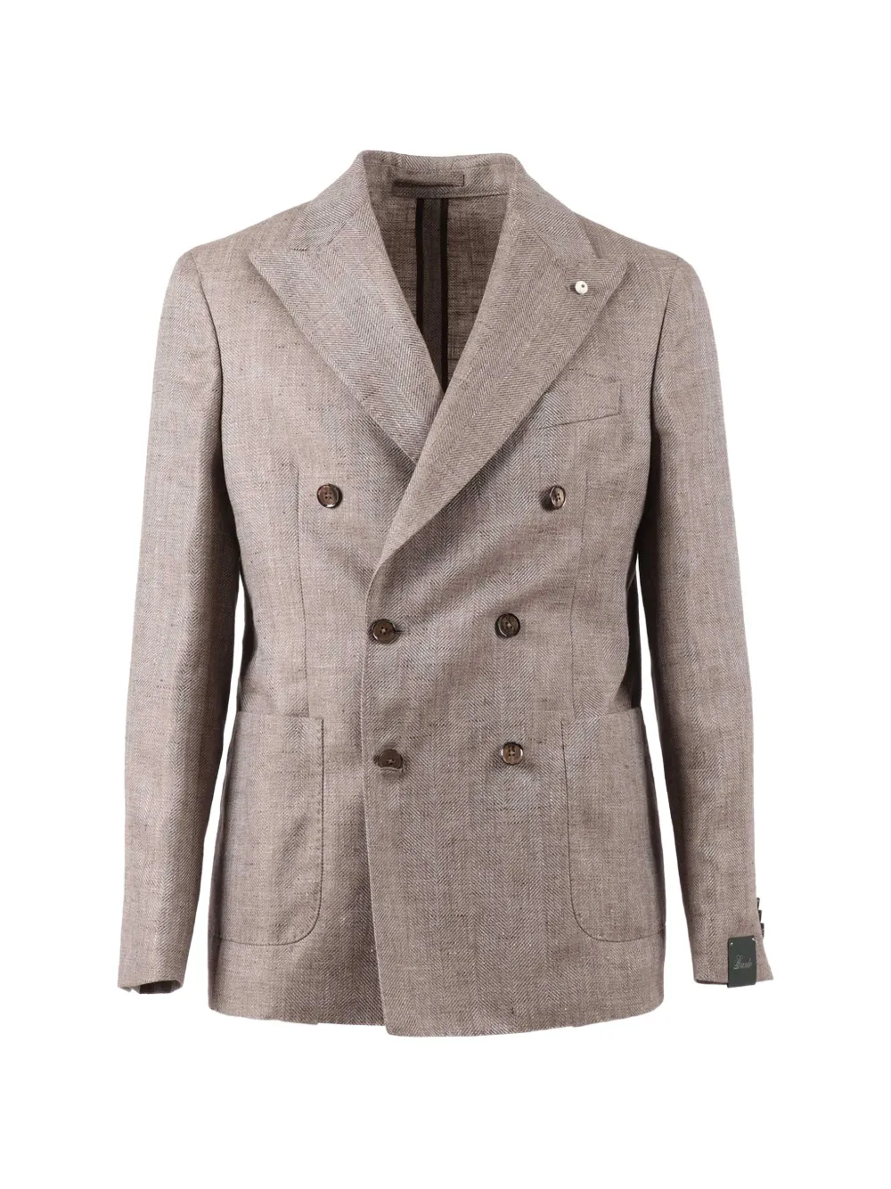 BRANDO double-breasted blazer - Nude