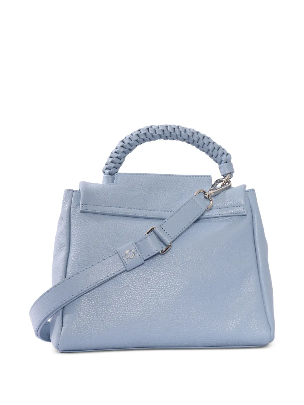 Orciani Sveva Sense Scooby kleine shopper met gevlochten handgreep Blauw