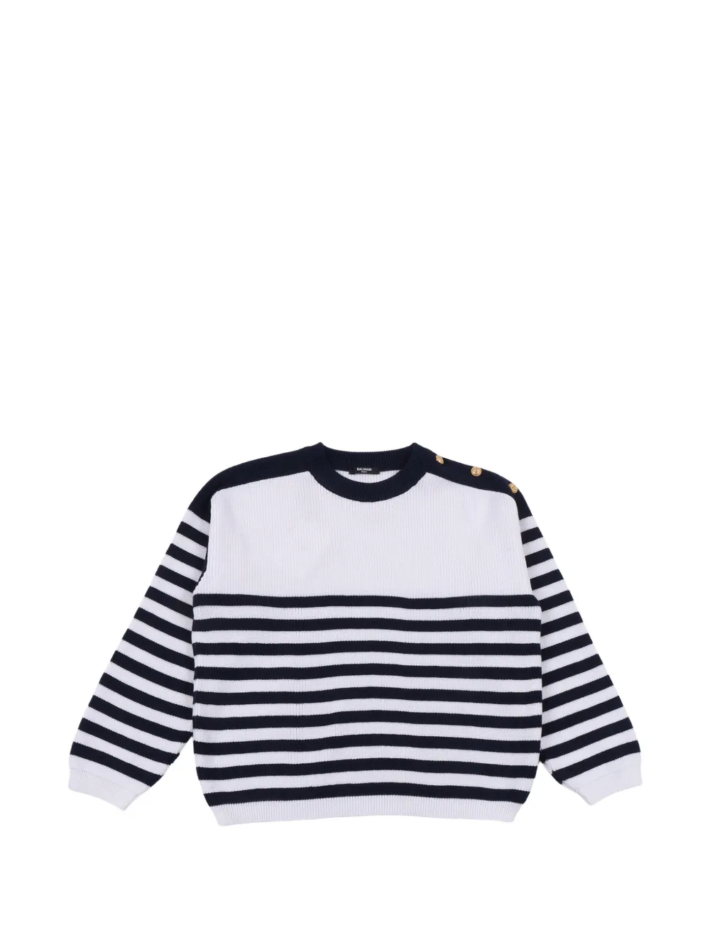 Balmain Kids striped sweater - Bianco