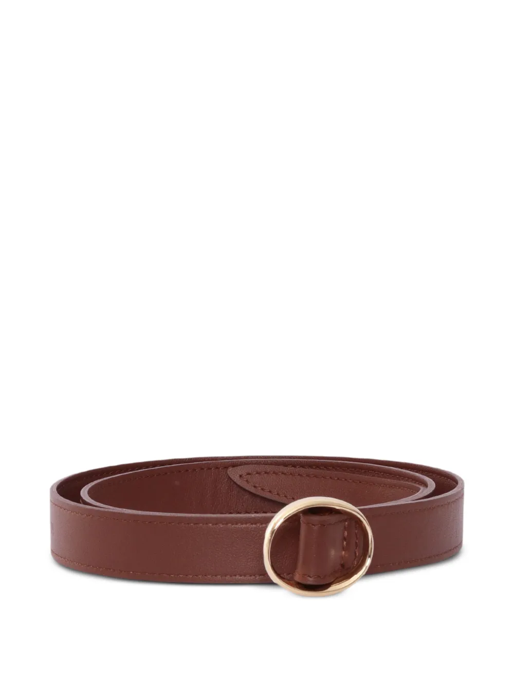 Orciani oval-buckle leather belt - Marrone