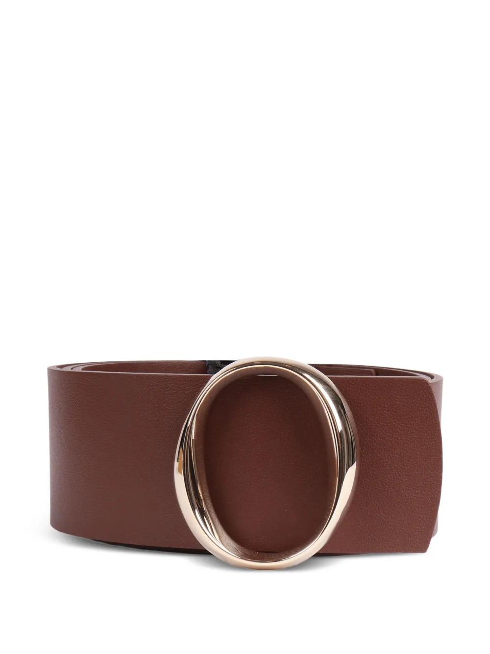Orciani Liberty riem met ovalen gesp Bruin