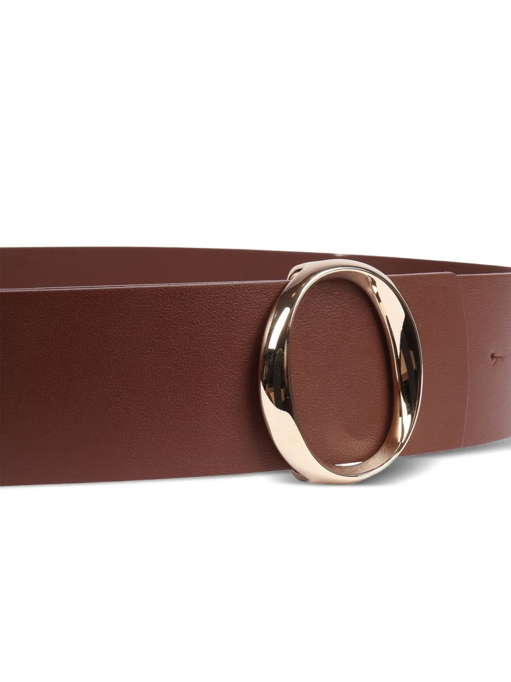 Orciani Liberty riem met ovalen gesp Bruin