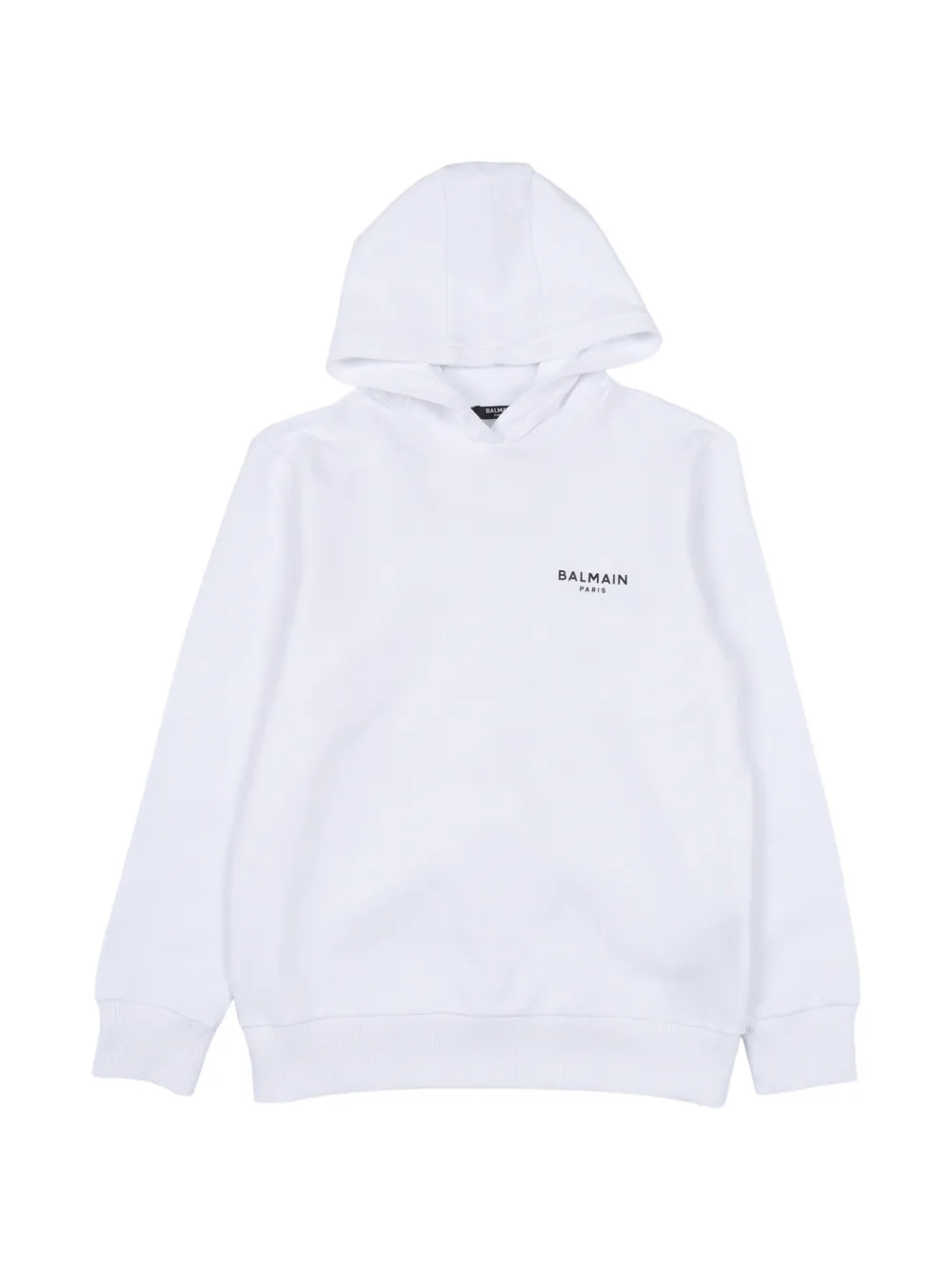 Balmain Kids logo-print hoodie - Weiß