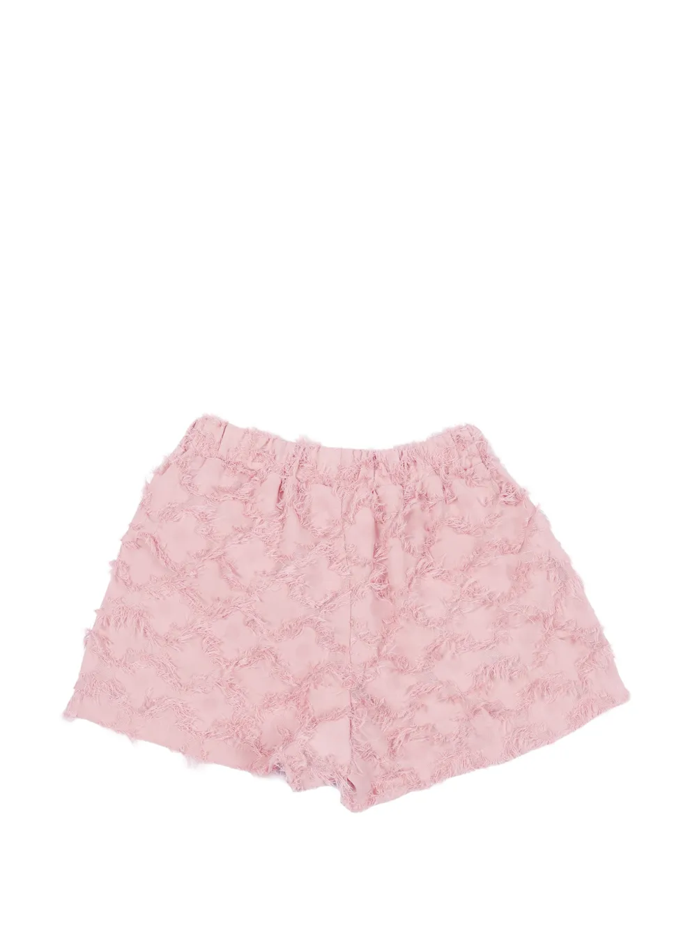 Douuod Kids Fil-coupé shorts met franje Roze