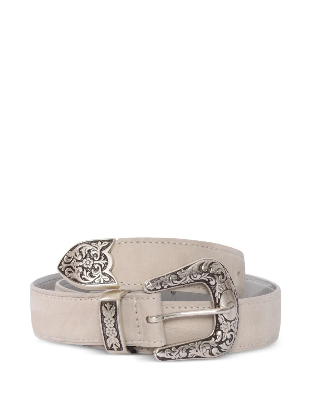 Orciani floral embossed belt - Toni neutri