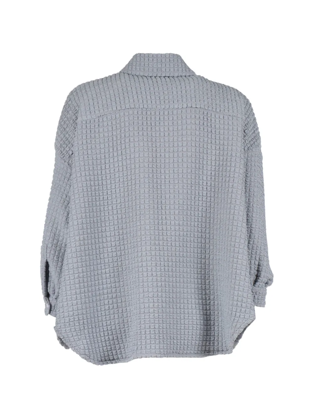  Douuod Kids Waffle-knit Shirt - Blue 