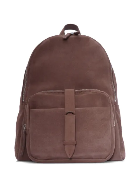 Orciani front-strap suede backpack