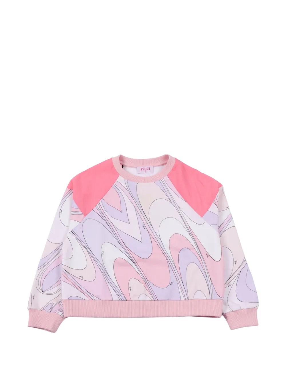 PUCCI Junior Onde-print sweatshirt - Rosa