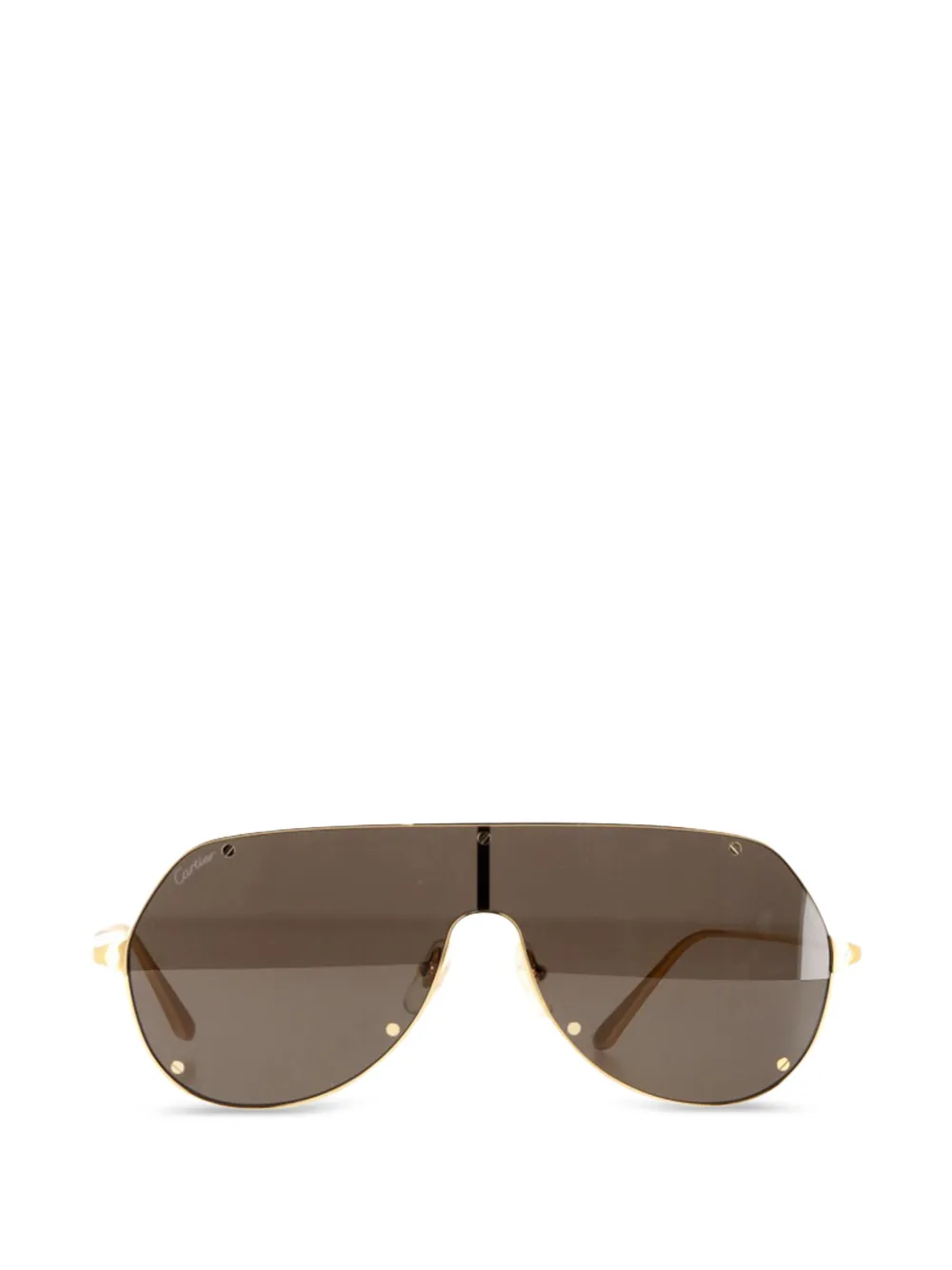 Cartier Cartier shield sunglasses - Marrone