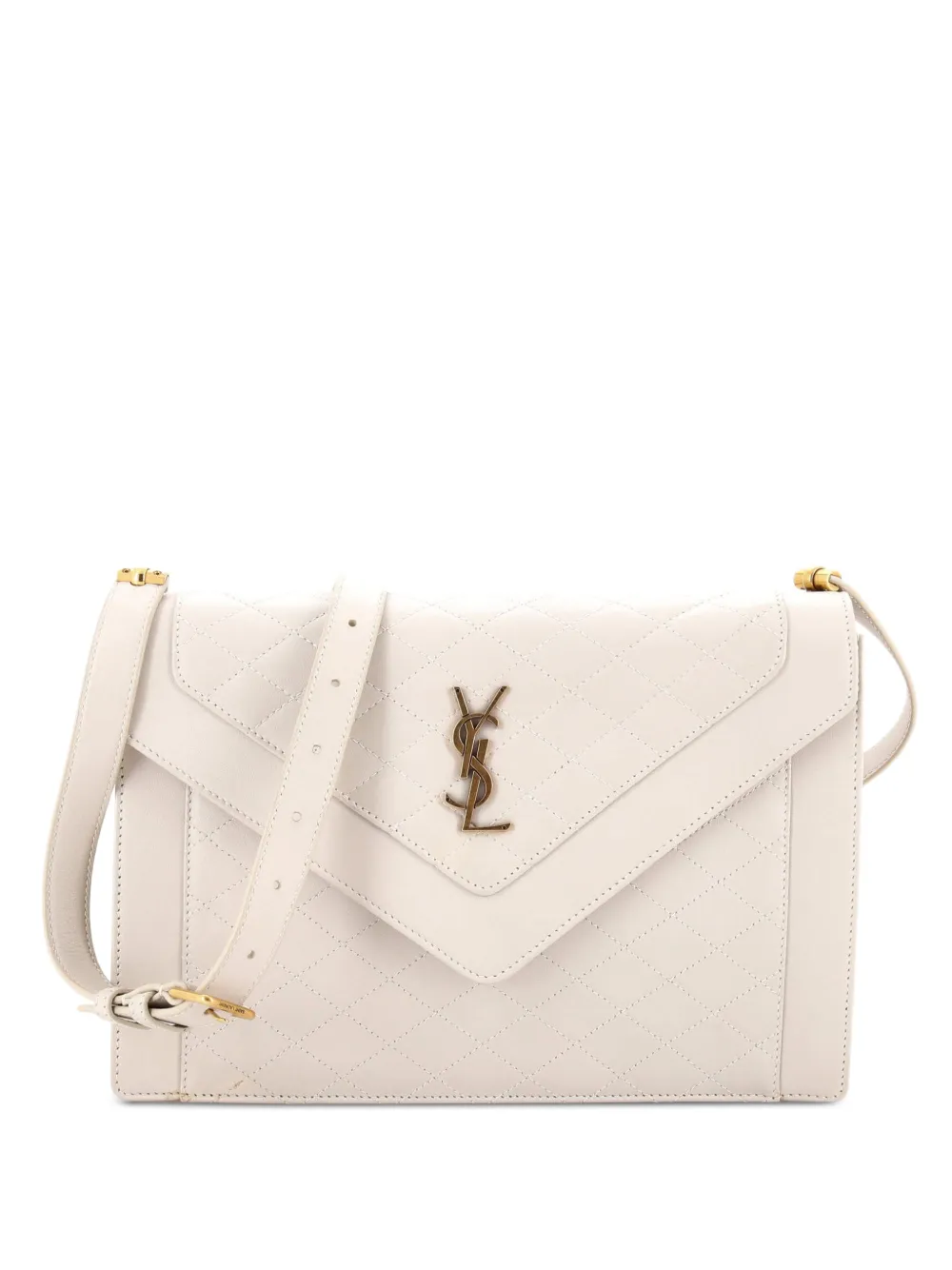 Saint Laurent Pre-Owned Gaby Envelope Satchel Quilted Leather crossbody bag - Toni neutri