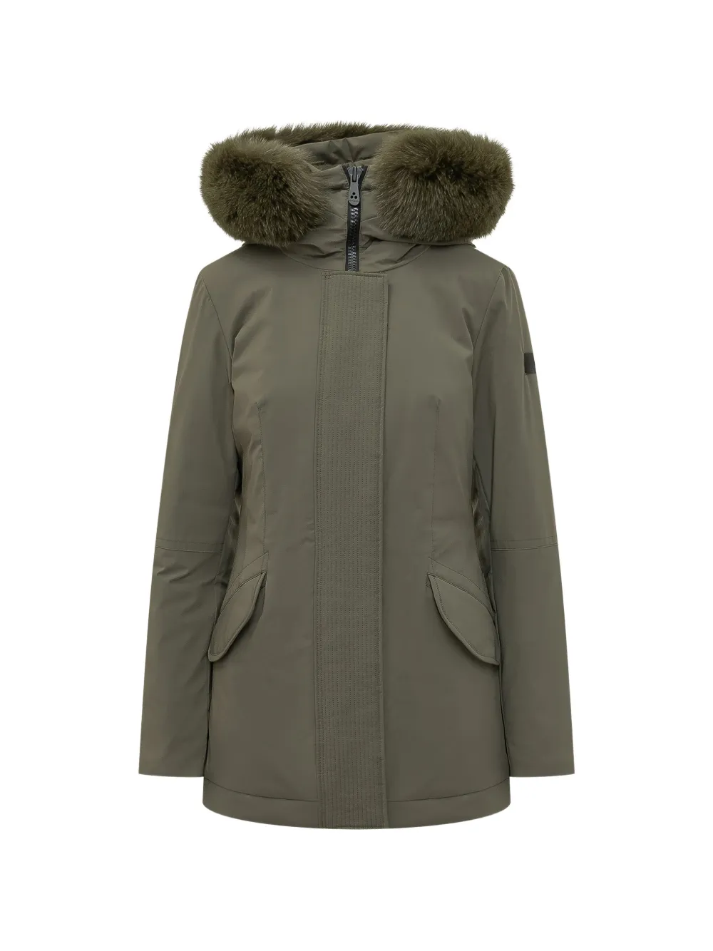 Peuterey fur-trimmed hooded parka - Verde