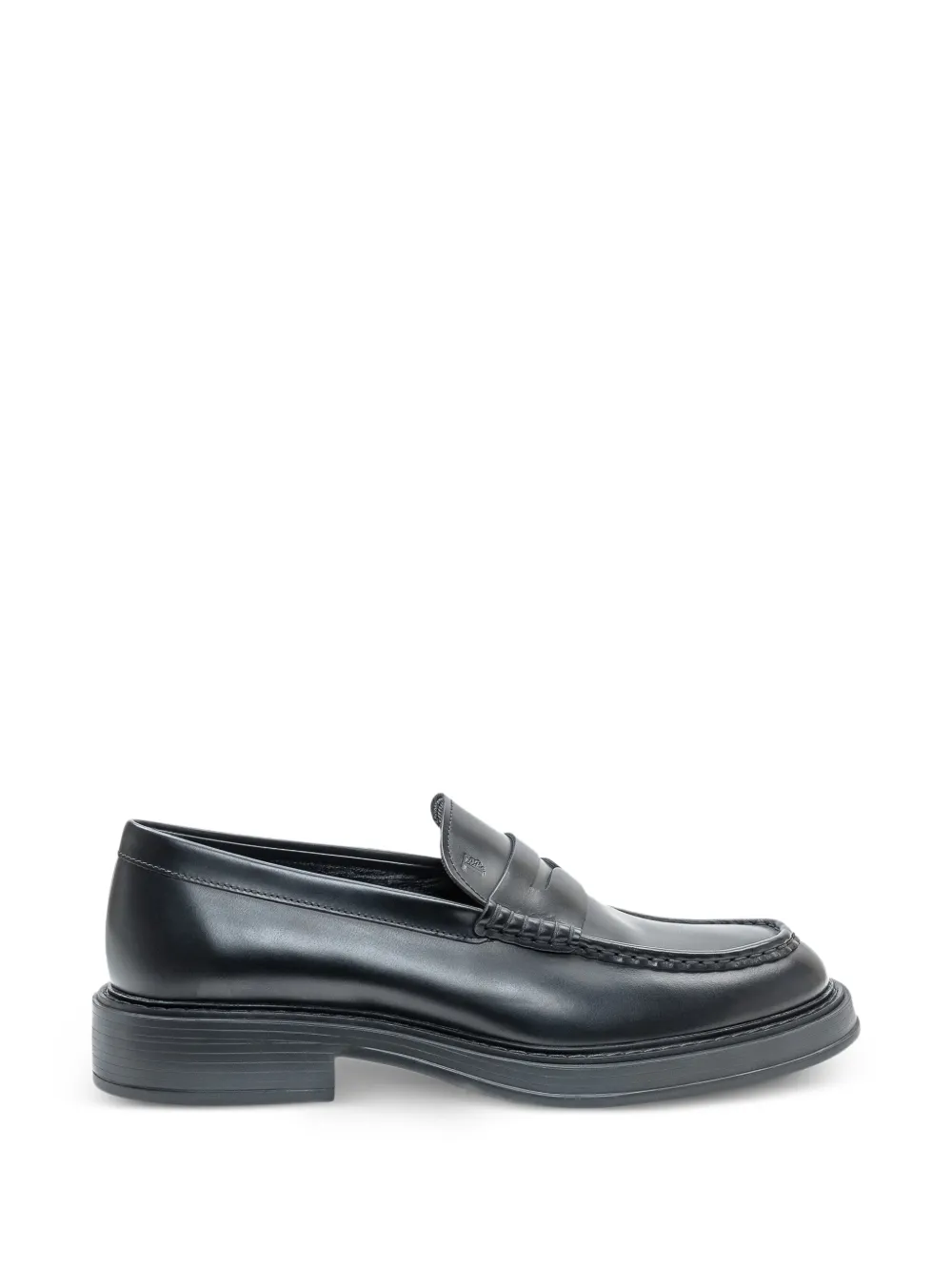 Tod's leather loafers - Nero