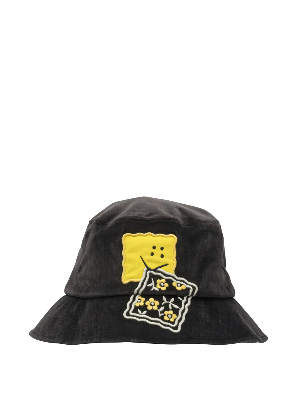 KAPITAL appliqué bucket hat - Nero