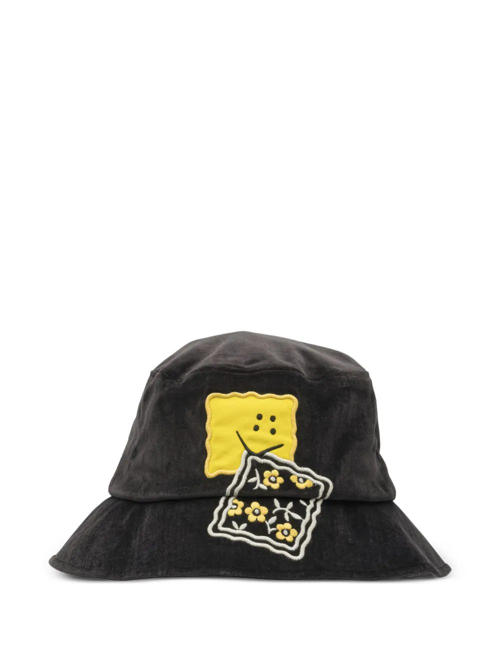 KAPITAL appliqué bucket hat - Nero