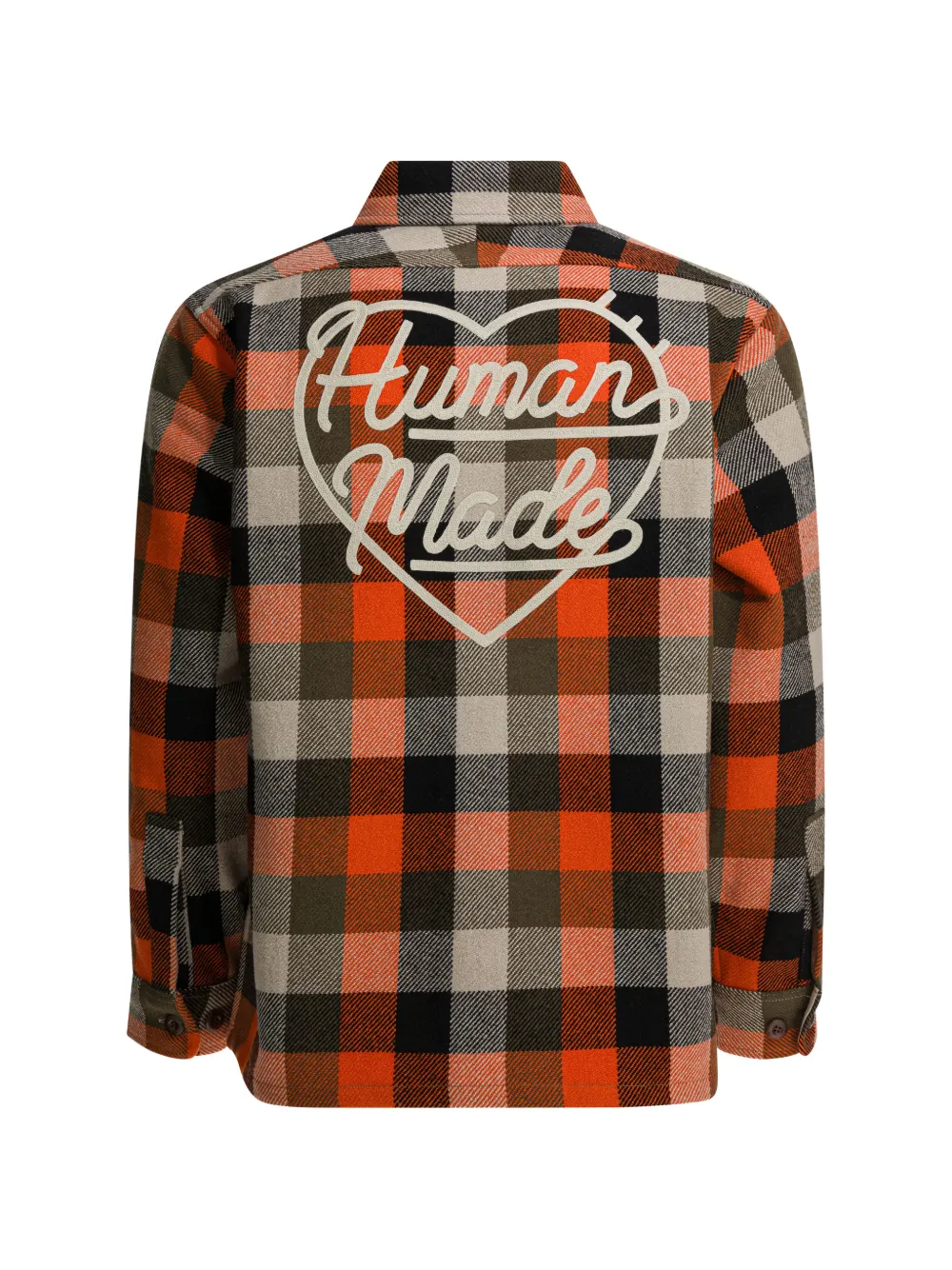  Human Made Check Pocket Coat - Orange 