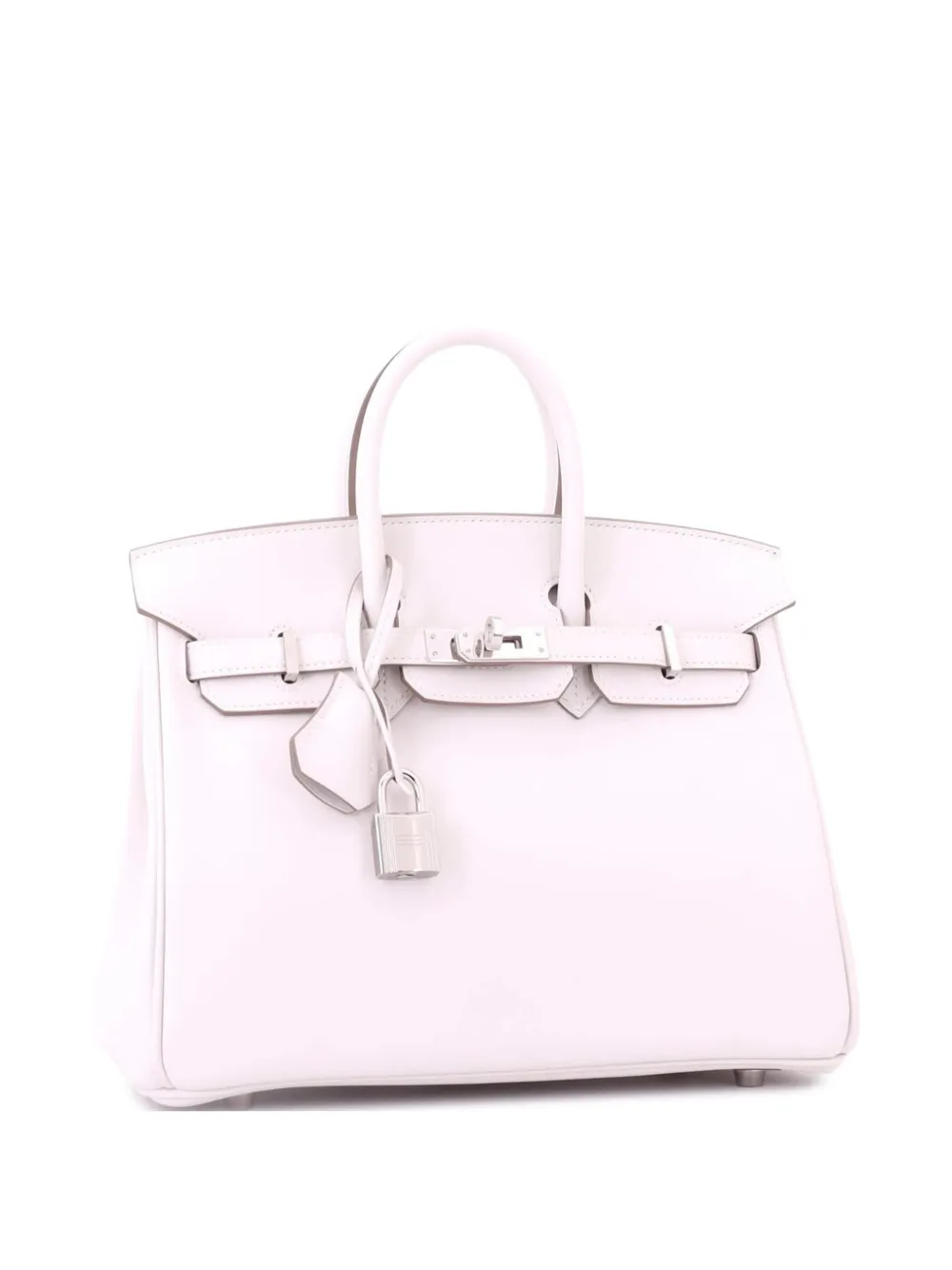 Hermès Pre-Owned Birkin Handbag Grey Swift with Palladium Hardware 25 tote bag