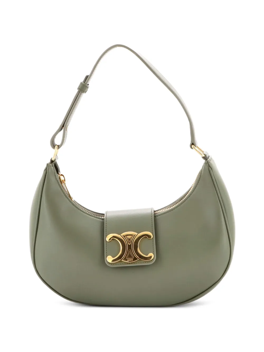 Celine Pre-Owned Ava Triomphe Bag Leather shoulder bag - Verde