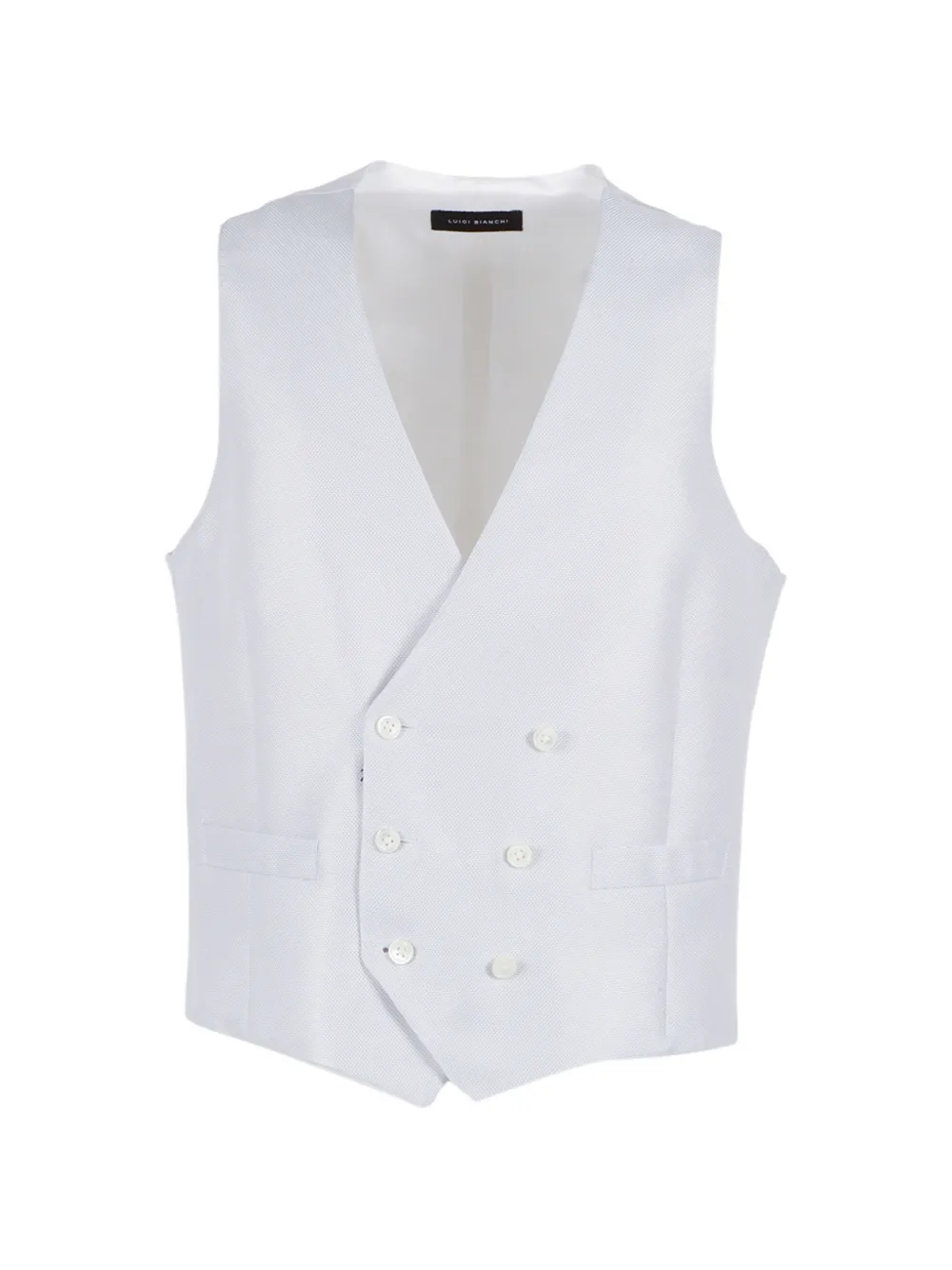 LUIGI BIANCHI MANTOVA buttoned vest - Bianco