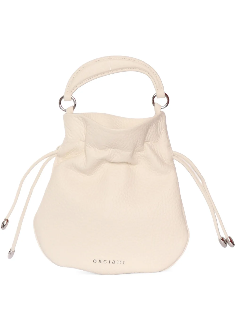 Orciani handle drawstring shoulder bag - Toni neutri