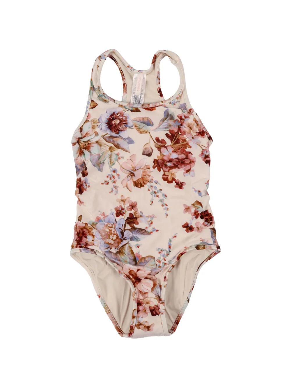 ZIMMERMANN Kids Awaken floral-print swimsuit - Nude