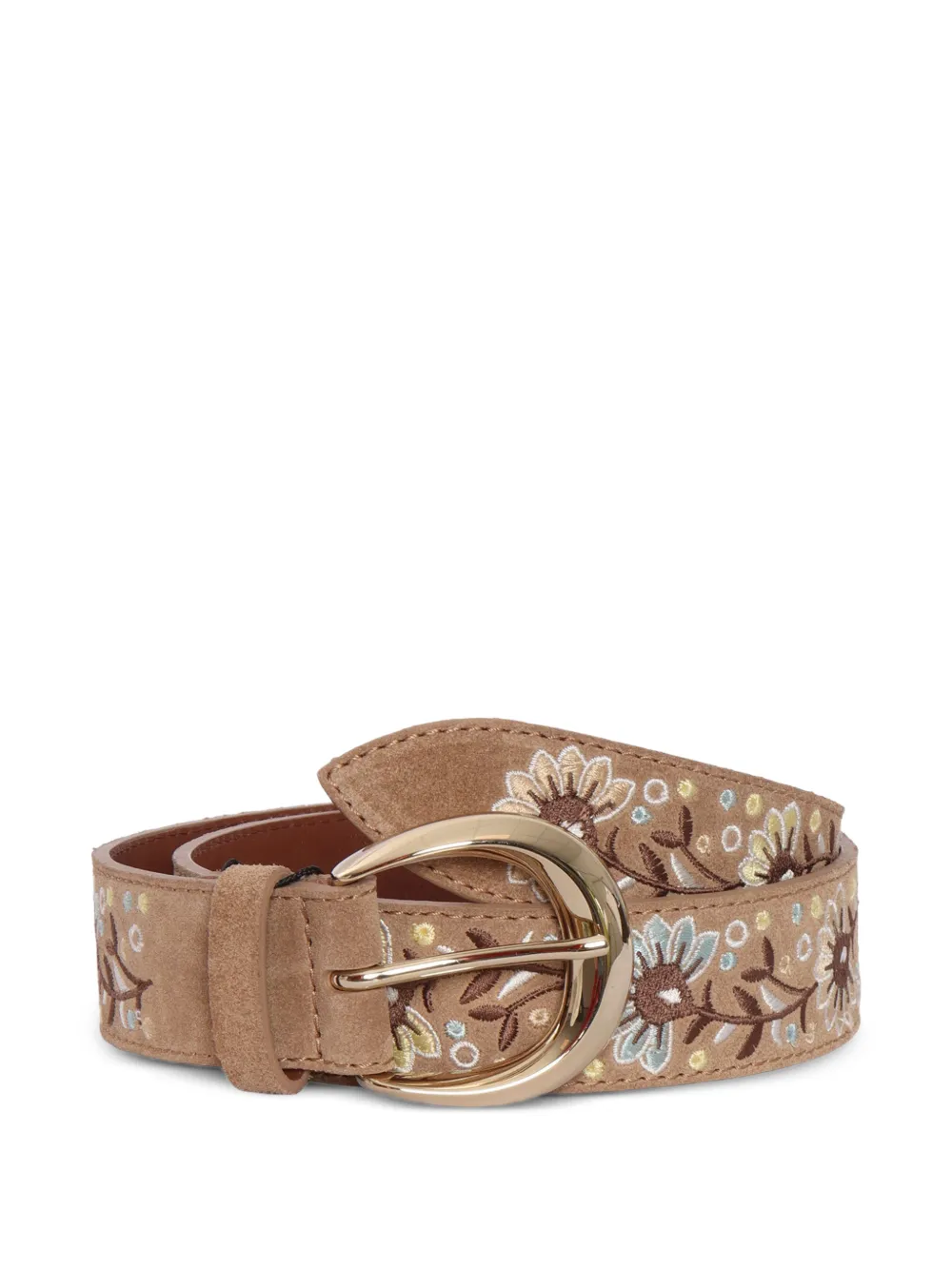 Orciani floral embroidered belt - Toni neutri