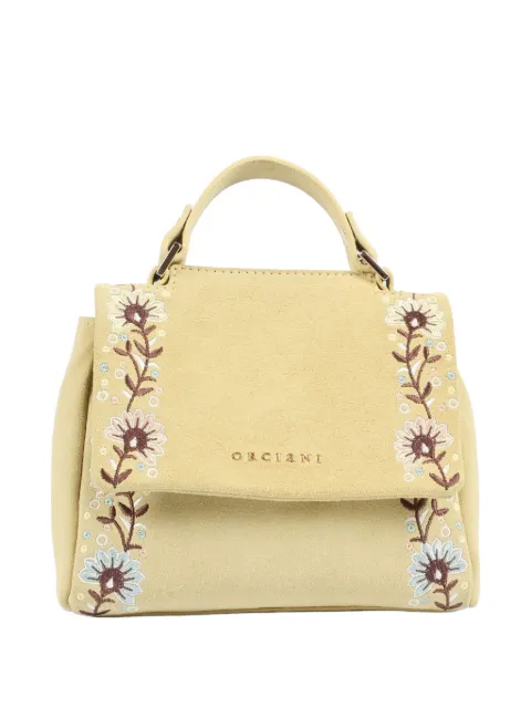 Orciani bolsa de hombro con bordado floral